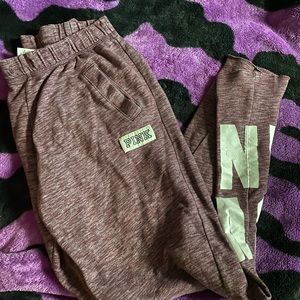 Woman’s pink sweatpants